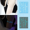 Luminous Removable Temporary Water Proof Tattoos Paper Stickers PW-WG69616-06-1