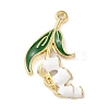 Alloy Enamel Pendants ENAM-U001-04G-G-1