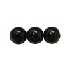 Synthetic Black Stone Beads Strands X-G-H1628-12mm-1-1