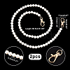   2Pcs Resin Imitation Pearl Bead Bag Straps FIND-PH0008-23B-2
