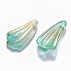 Two Tone Transparent Spray Painted Glass Pendants GLAA-T016-24B-2