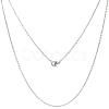 Classic Plain 304 Stainless Steel Mens Womens Necklaces Unisex Cable Chain Necklaces NJEW-507L-7-1