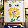 4Pcs 4 Styles Bees Theme PET Plastic Hollow Out Drawing Painting Stencils Templates Sets DIY-WH0299-001-5