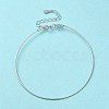 Anti-Tarnish Rhodium Plated 925 Sterling Silver Bangles BJEW-G681-01A-P-2