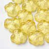 Transparent Spray Painted Glass Beads GGLA-S054-008A-04-1