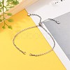 Adjustable 304 Stainless Steel Cable Chain Slider Bracelet/Bolo Bracelets Making AJEW-JB00780-01-4