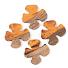 Resin & Walnut Wood Pendants RESI-S389-052B-A01-1