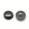 Synthetic Black Stone Cabochons G-R416-8mm-46-1-2