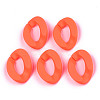 Opaque Spray Painted Acrylic Linking Rings OACR-R249-03C-3