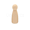 Unfinished Wooden Peg Dolls DOLL-PW0002-015B-1