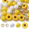 DIY Daisy Flower Silicone Beads Jewelry Making Finding Kit DIY-YW0008-77-1