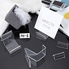 PANDAHALL ELITE Transparent Acrylic Tag Holder ODIS-PH0001-22-2