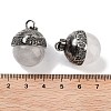 Natural Quartz Crystal Sphere Pendants G-Q163-07AS-05-3