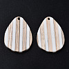 Stripe Resin & Wood Pendants RESI-N025-015A-B01-2