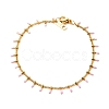 304 Stainless Steel Enamel Curb Chain Necklaces & Bracelet Set SJEW-JS01218-3