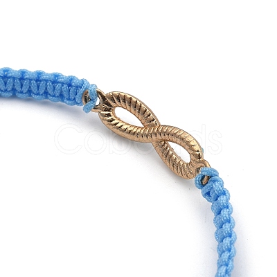 Adjustable Nylon Cord Braided Bead Bracelets BJEW-JB05394-03-1