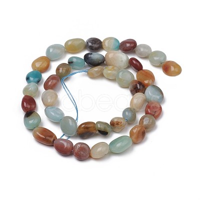 Natural Flower Amazonite Beads Strands G-L493-59-1