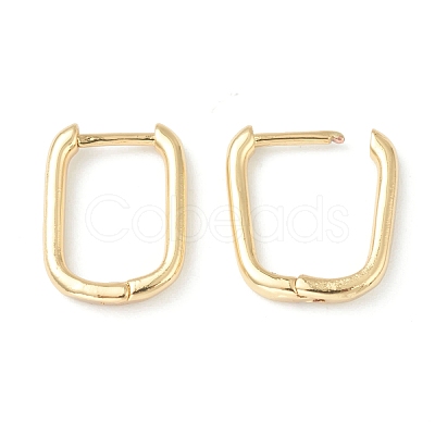 Brass Huggie Hoop Earrings EJEW-L234-025G-1