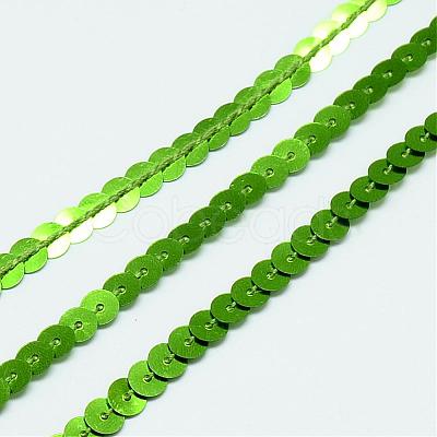 Plastic Paillette Beads PVC-Q085-6mm-10-1