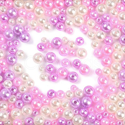 ABS Plastic Imitation Pearl Beads KY-G030-01D-1