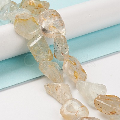 Natural White Topaz Beads Strands G-C027-01-1