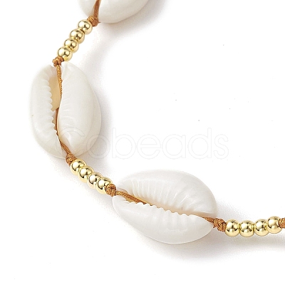 Shell Beads Anklets for Women AJEW-AN00593-1