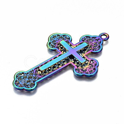 Rainbow Color Alloy Big Pendants X-PALLOY-S180-014-RS-1