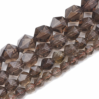 Natural Smoky Quartz Beads Strands G-S332-8mm-011-1