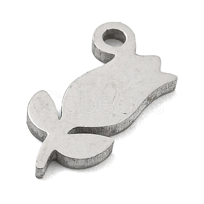 Non-Tarnish Laser Cut 304 Stainless Steel Charms STAS-G323-02P-1