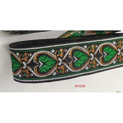 Ethnic style Embroidery Polyester Ribbons OCOR-WH0077-27A-1