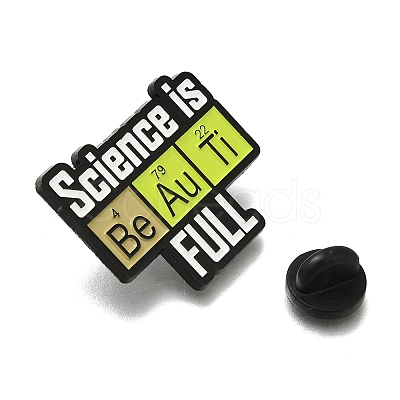 Chemistry Theme Safety Science Is Beautiful Enamel Pins JEWB-L016-02EB-04-1