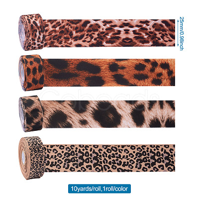 Leopard Printed Grosgrain Ribbons OCOR-TA0001-16-1