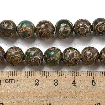 Tibetan Style dZi Beads Strands G-P526-D07-02-1