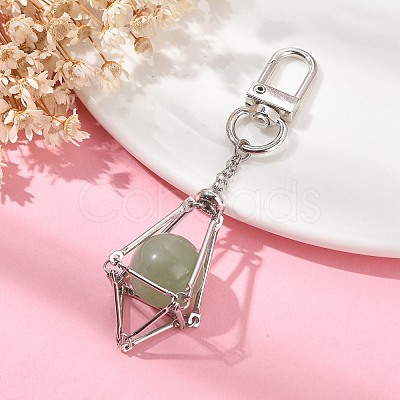 Brass Pouch Empty Stone Holder for Keychain KEYC-TA00025-02-1