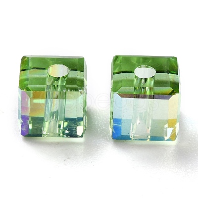 Electroplate Transparent Glass Beads EGLA-B003-01A-06-1