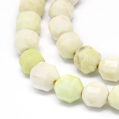 Natural Lemon Turquoise Beads Strands G-O201C-06-1