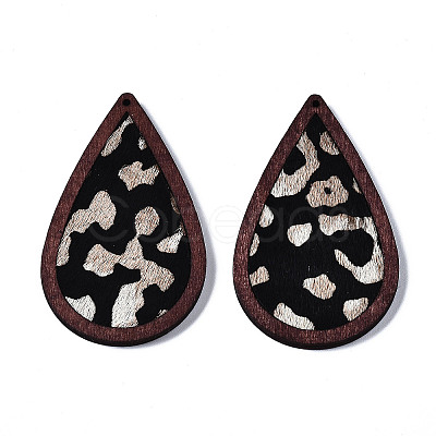 Eco-Friendly Cowhide Leather Big Pendants FIND-S301-41C-08-1