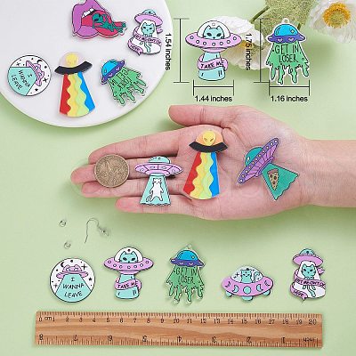 DIY UFO Earring Making Kit DIY-SZ0009-65-1