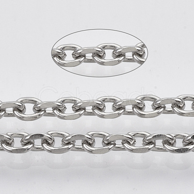 Tarnish Resistant 304 Stainless Steel Cable Chains STAS-R100-11-1