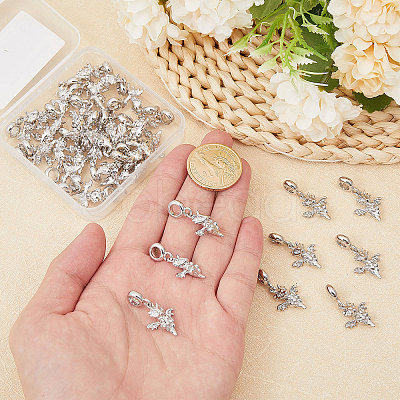 CHGCRAFT 36Pcs Alloy European Dangle Charms MPDL-CA0001-06P-1