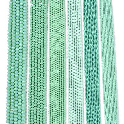 Opaque Solid Color Imitation Jade Glass Beads Strands EGLA-A044-P2mm-D14-1