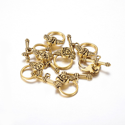 Tibetan  Style Alloy Toggle Clasps X-GLF0026Y-NF-1