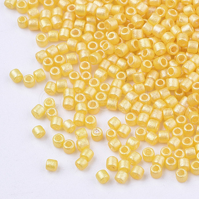 Pearlized Cylinder Seed Beads SEED-Q036-02A-E10-1