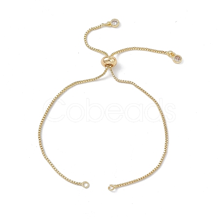 Brass Box Chains Slider Bracelet Makings KK-E068-VD012-2-1
