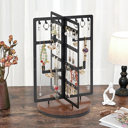 Rotatable Iron Jewelry Display Rack PW-WG65545-01-1