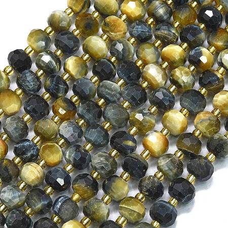 Natural Tiger Eye Beads Strands G-K389-E50-01-1