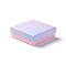 Cardboard Jewelry Boxes, with Black Sponge Mat, for Jewelry Gift Packaging, Square with Word, Lilac, 9.3x9.3x3.15cm