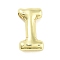 Rack Plating Brass Pendants, Long-Lasting Plated, Real 18K Gold Plated, Letter I, 21x11.5x5.5mm, hole: 2.5~3x2.5mm