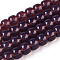 Imitation Jade Glass Beads Strands, Barrel, Purple, 8x6mm, Hole: 1.6mm, about 61~62pcs/strand, 14.84''~15.16''(37.7~38.5cm)