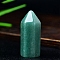 Natural Green Aventurine Point 6 Faceted Prism Healing Stone Wand, Reiki Healing Energy for Home Decor Meditation, 34mm